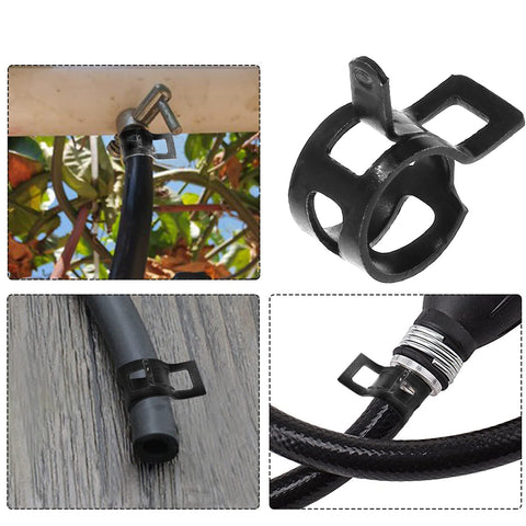40 Pcs Two Fifth Inch ID Spring Band Type Clamps Black Hose Clips For Fuel Lines Water Pipes Air Tubes And Silicone Hoses Durable Seals