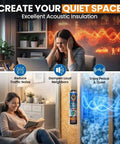 Heavy Duty Spray Foam Insulation Kit Delivering Rock Solid R Value Thermal Wrap And Silent Soundproofing Shield For Stud Walls And Attic Spaces Class A Fire Rated Fast Setting Expanding Formula With Pro Applicator Gun Included showcased in a home environment.