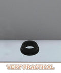Sturdy Black Silicone Grommet Kit For Cables And Wires Heat Resistant Flexible Desks Protect Wall Holes Aesthetic Industrial Use Efficient installed in desk hole