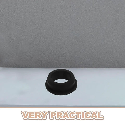 Sturdy Black Silicone Grommet Kit For Cables And Wires Heat Resistant Flexible Desks Protect Wall Holes Aesthetic Industrial Use Efficient installed in desk hole