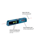 Line And Point Laser Level With 65 Ft Range, Two Bubble Vials, Batteries Included, And Versatile Mount For Easy Setup, Pro Grade