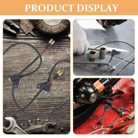 4 Piece Motorcycle Brake Switch Set Waterproof Durable Plastic Easy Install For Electric Bikes And Motorbikes Faster