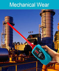 allsun ultrasonic leak detector with red probe in turquoise handheld kit, front view