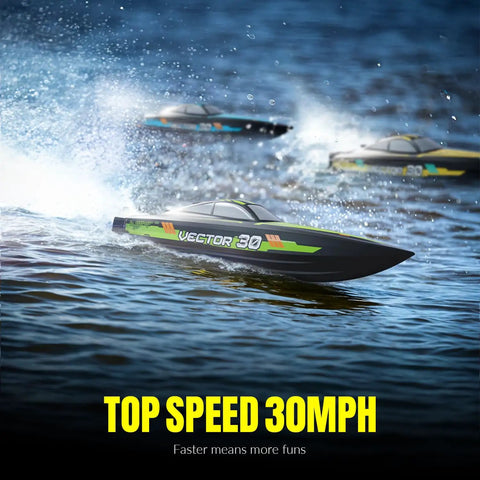 Adrenaline Fueled RC Boat For Adults With 2.4GHz Remote, 30mph Speed, racing on water