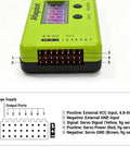 Premium Rc Digital Servo And Esc Consistency Checker With Bright Lcd Screen For Real Time Pwm Pulse Analysis and Dead Smooth Steering On Your Sick Rc Build, showing interface and connection ports.