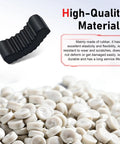 Heavy Duty Jack Stand Pads 2 Pack Rubber Anti Slip Tooth Shaped Floor Jack Pads For Universal 2 To 3 Ton Maintenance, Prevent Metal Contact, Cushioned Repair Stand Sleeve Component, Durable Black image showcasing rubber material quality.