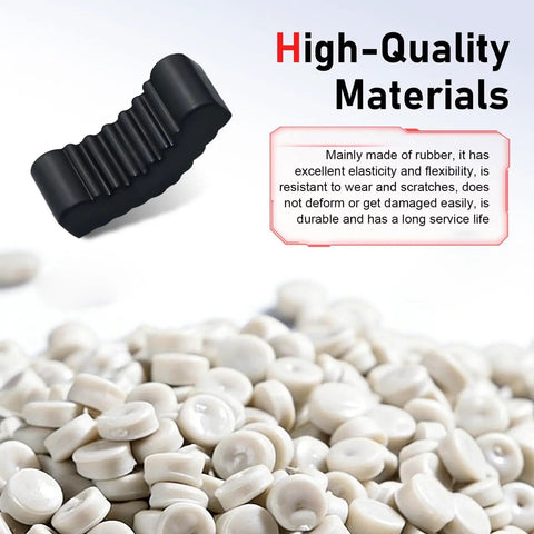 Heavy Duty Jack Stand Pads 2 Pack Rubber Anti Slip Tooth Shaped Floor Jack Pads For Universal 2 To 3 Ton Maintenance, Prevent Metal Contact, Cushioned Repair Stand Sleeve Component, Durable Black image showcasing rubber material quality.