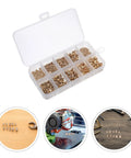 Solid Brass Knurled Threaded Nut Kit With M2 M2.5 And M3 Sizes Includes 500 Pieces For 3D Printers Electrical Projects And Plastic Part Assembly in organizer box