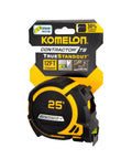 Beefed Up Heavy Duty 25 Foot Contractor TS Wide Blade Tape Measure With Backside Print And Manual Lock, package view