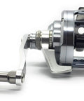 Blue Heaven BH L80 Hi Lo Saltwater Jigging Reel For Big Game Angling Five Point Nine To One Gear Ratio Forty Four And A Half Inches Retrieve