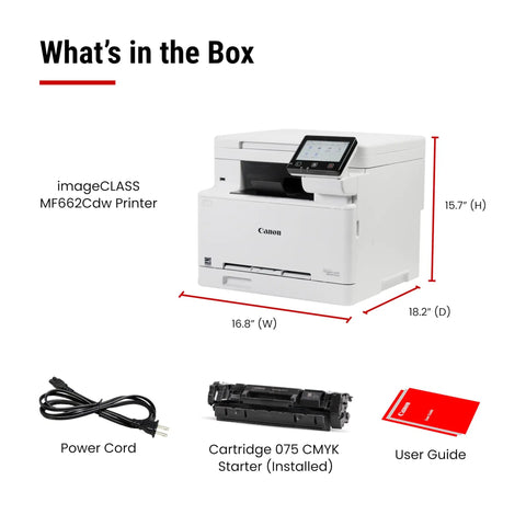 Color Wireless All In One Workhorse Duplex Laser Printer With Copier And Scanner MF662Cdw Delivers 26 Pages Per Minute Color Print