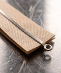 Close-up of a 5 Piece Hand Sealer Heating Strips Fast Heat Replacement Element with metal strip and fabric backing.