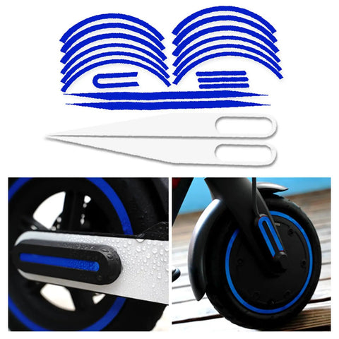 Reflective Waterproof Scooter Sticker Cover for Electric Scooters, Durable Scratch Resistant Body Decal, Protective Film shown