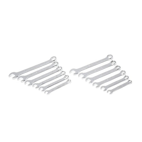 Beast 150 Piece One Quarter And Three Eighths Inch Drive Six Point SAE And Metric Tool Set wrenches displayed on white background