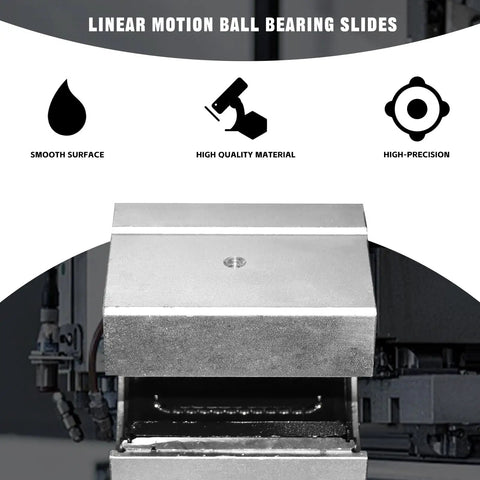 Close-up of 25mm Linear Motion Ball Bearing Slide Block Aluminum Bushing For Printer Parts with smooth surface and high precision design.