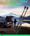 Heavy Duty Rear Trunk Lid Gas Strut Lift Support For BMW Z4 2003 To 2008 shown against a scenic mountain background.