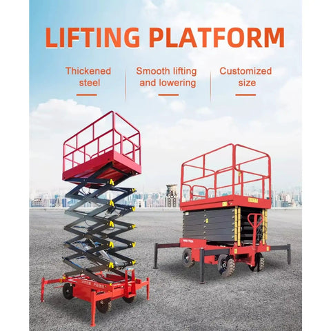 Built Tough Tracked Hydraulic Scissor Lift Platform For Elevated Work With Smooth Mobile Personnel Lift Table For Roughneck Installations And Industrial Crew Fixes That Really Shine