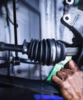 Universal CV Axle Boot Repair Kit For 22mm To 28mm Shafts Silicone Rubber Gaiter Seal installed on vehicle