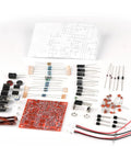 Rad Forty Nineer 3W CW Shortwave Transmitter Receiver Kit components for DIY telegraph radio enthusiasts with low power consumption.