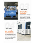 Smooth Operator Portable Generator Sets Silent Operation for Home or Commercial Emergency Backup Power with automation controller and low noise design.