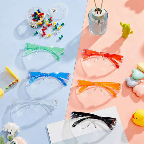 12 Pcs Kids Safety Goggles Bulk Eye Protection For Science Class Lab And Sports Youth Size Multicolor Scratch Resistant