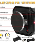 SAKFEP magnetic trailer light kit; IP67 waterproof, USB rechargeable LED tow lights, front view with magnetic base.