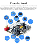 AI robot kit for STEM education expansion board with interfaces and components for robotics projects.