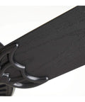 Close-up of blade on Summer Night 52 Inch Outdoor Ceiling Fan in Barbeque Black Finish with five all-weather blades