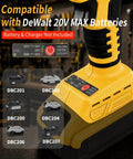Top Rated Cordless Brushless Metal Shears Compatible With Dewalt 20v Max Power Tools Battery Only, showing battery compatibility details.