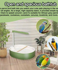 Parrot Shower Bath With USB Pump, Automatic Water Circulation Fountain For Parakeets And Pet Birds