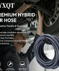 Built Like A Tank 10 Foot Air Compressor Hose Carrying A Quarter Inch Bore Rated At 300 Psi against car tire during installation.
