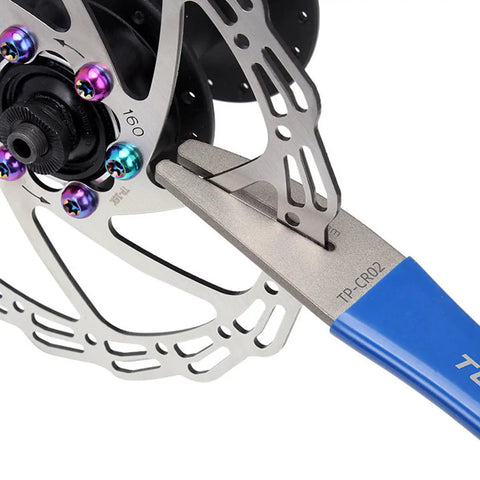 Rotor Truing Fork for Bicycle Disc Brake Alignment With Anti Slip Handle adjusting bike rotor