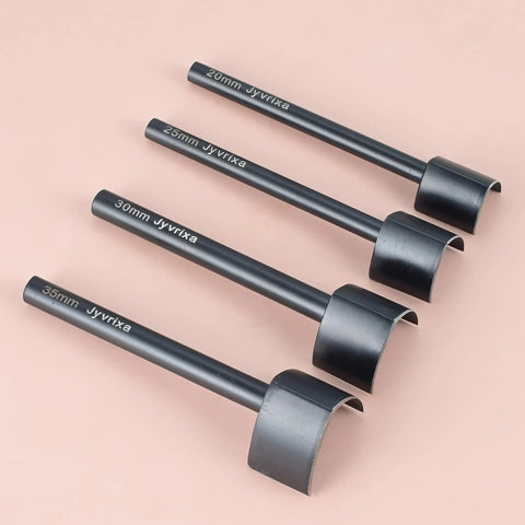 V Shape Leather Cutter Punch Set Four Size Leather Punch Kit With 20mm 25mm 30mm 35mm Holes For Belts Wallets Bags And Watch Straps