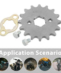 Precision Machined Motorcycle Sprocket Kit With Pro Grade Alloy Steel Small Gear Plate Inner Diameter Screw And Retainer