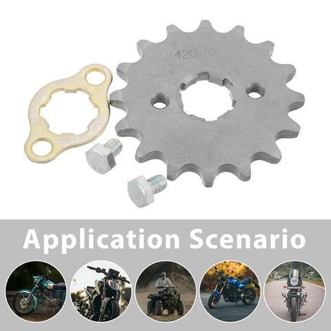 Precision Machined Motorcycle Sprocket Kit With Pro Grade Alloy Steel Small Gear Plate Inner Diameter Screw And Retainer