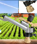 1.5 Inch Rain Spray Gun For Large Area Irrigation With 360 Degree Adjustable Impact Sprinkler on farm land