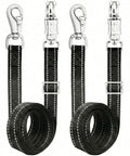 Heavy Duty Reflective Cross Ties For Horses With Panic Snap And AntiTangle Grooming Straps Adjustable 44 To 78 Inches