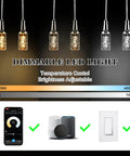 Beer Bottle Shaped RGB Dimmable LED Pendant Light with Smart App Timer and Schedule, Alexa Compatible, height adjustable