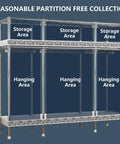 Rock Solid Portable Canvas Wardrobe Roomy Fabric Closet Storage Organizer With Sturdy Hanging Rail and Expansive Shelves.