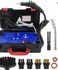 Professional 1700W Handheld Steam Cleaner With Tankless Design And 8 Attachments for heavy-duty cleaning tools and controls.
