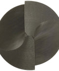 Front view of 1/2 in diameter uncoated HSS spotting drill bit with straight shank