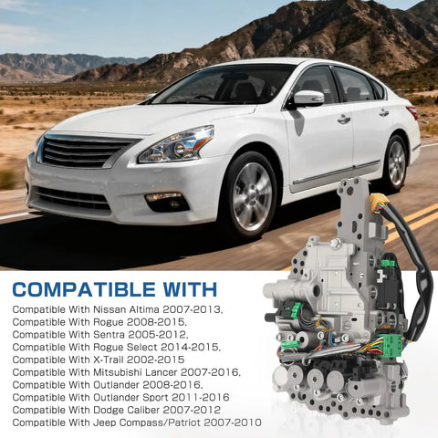 Transmission Valve Body Replacement For RE0F10A JF011E CVT with car fitment list and white sedan