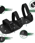 Heavy Duty Lawn Aerator Shoes With Stainless Steel Shovel For Easy Yard Work And Lawn Soil Aeration Universal Size With Secure Buckle Straps Easy On And Off And Included Shovel For Quick Cleanup On Lawns Gardens Patios And Yards Black.