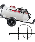 Made In The USA 15-Gallon Tow-Behind Sprayer for ATV UTV and Lawn Care with 2.5 GPM 12V pump and 2 nozzle spray boom
