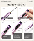 How to properly use the Compact Cordless Nail Drill With 30000 Rpm Motor Pen Shape Handle for nail care steps.