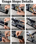Fridge Magnet Maker Kit With Paper Cutter DIY Photo Magnet Press Machine Complete Craft Set With 100 Supplies Usage Steps