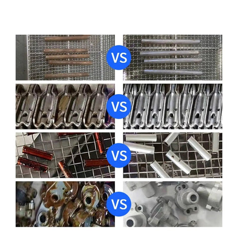 Comparison of cleaned vs. uncleaned metal parts using Slick Portable Ultrasonic Cleaner For Rings Watches And Glasses No Sweat Deep Clean Powers Through Stubborn Grease Fast Compact Counter Footprint Lets You Refresh Favorites With Zero Effort And Crisp Shine.