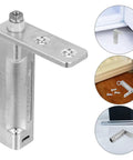 Kickass Replaceable Stainless Steel Freezer Door Hinge Anti-Rust Replacement For Small Refrigerator Model HW-02 with sturdy design and installation guide.