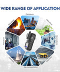 Pro Grade All In One 4 Gas Monitor With Pump Portable Gas Detector for CO O2 H2S and LEL in diverse industrial settings