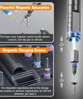 42 In 1 Magnetic Ratchet Screwdriver Set with detachable handle showing magnetic adsorption and charging groove for precision bits.